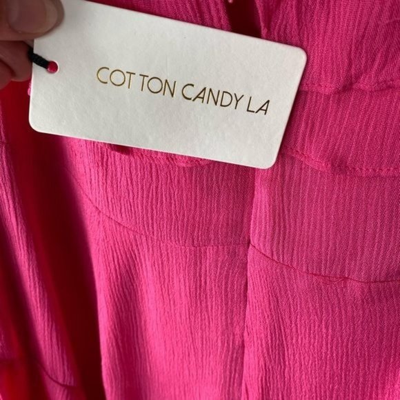 Cotton Candy LA juniors ladies romper hot pink multiple sizes NWT - Picture 8 of 12